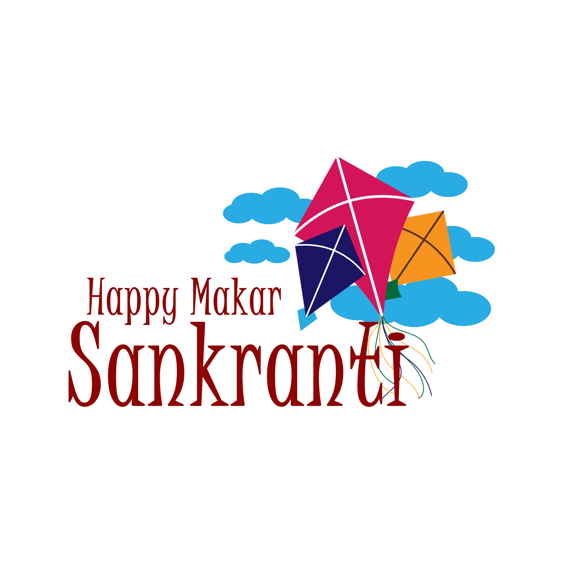 Creative-Indian-festival-Happy-Makar-Sankranti-poster-design-with-group-of-colorful-kites-flying-cloudy-sky..webp